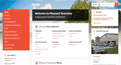 Desktop Screenshot of pleasanttownship.org