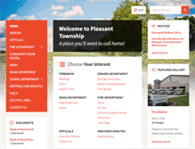 Tablet Screenshot of pleasanttownship.org
